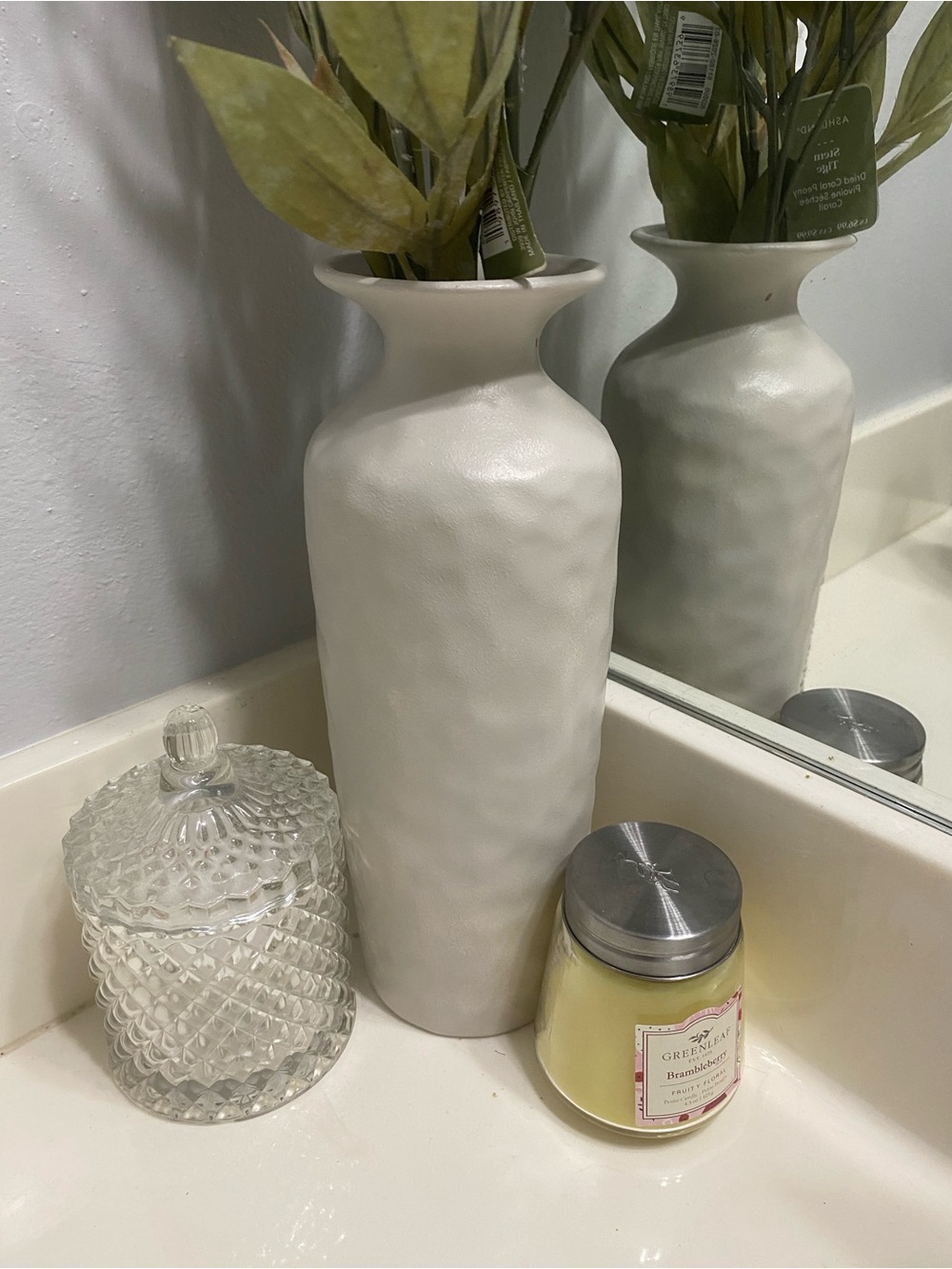 Neutral Greige Textured Terracotta Vase